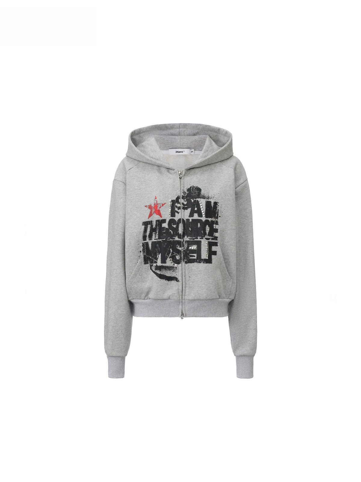 Distressed Print Hoodie Pants Set