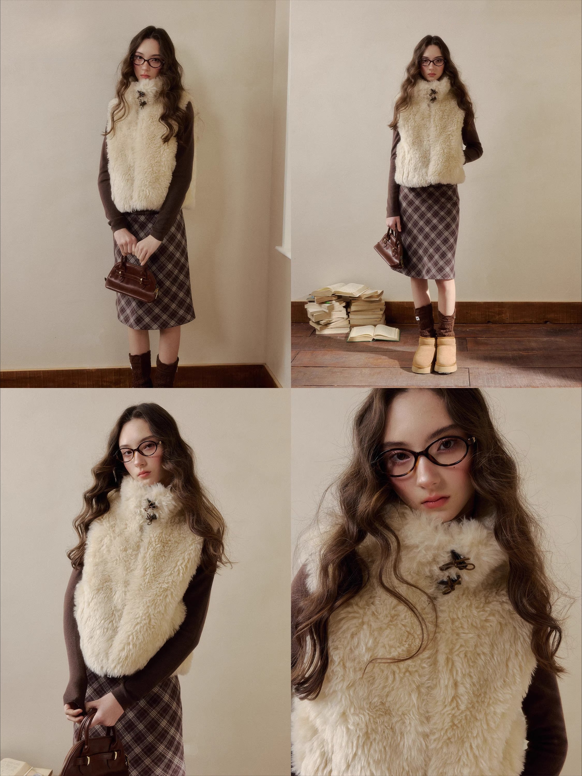 Pink Reversible Faux Fur Vest