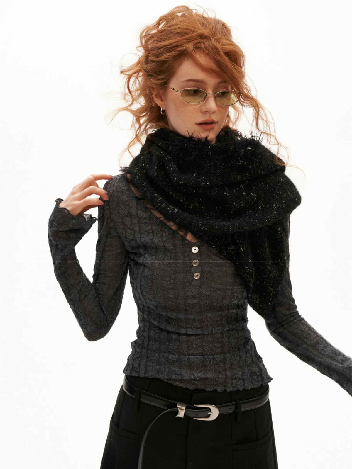 Cloud Texture Dual Use Scarf