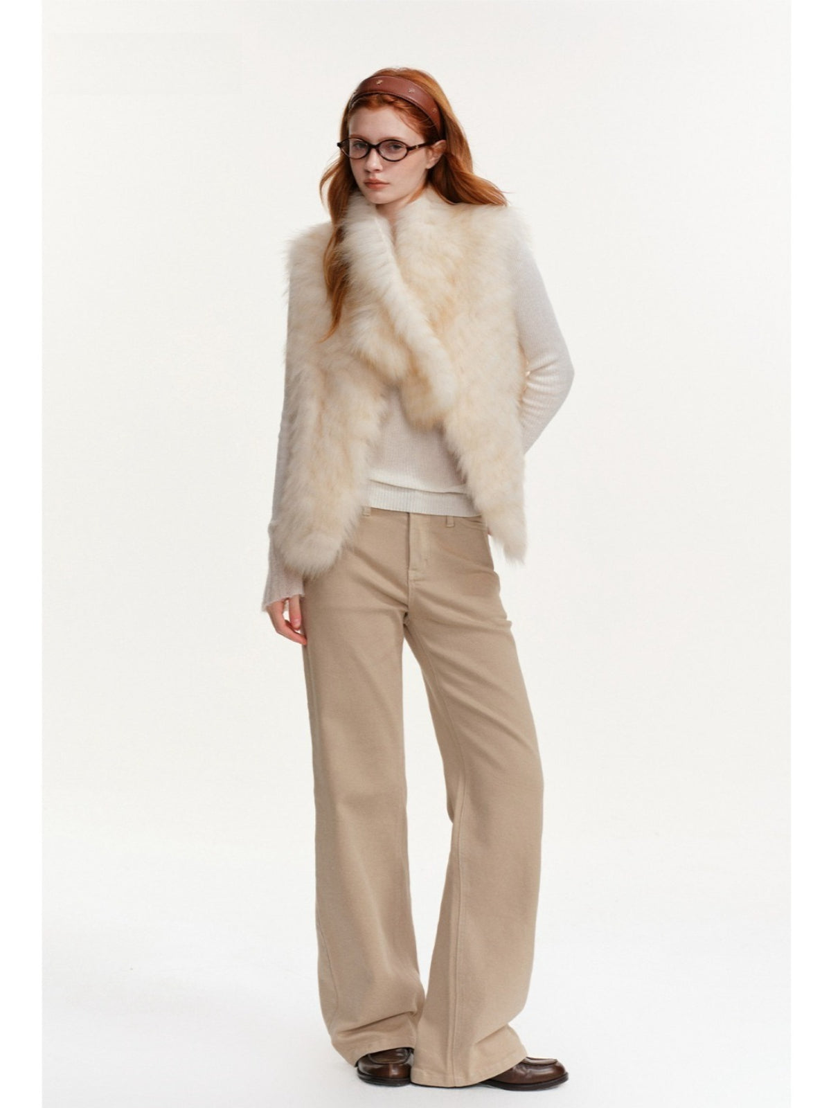Fox Fur Vest &amp; Scarf Set