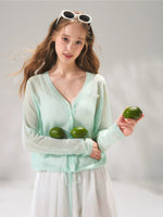 Ice Silk Tie Cardigan