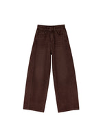 Curved Seam Wide-Leg Jeans
