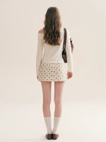 Puppy Print Lace Top