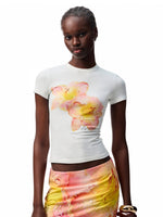 Floral All-Over Print Bodycon Mini Skirt