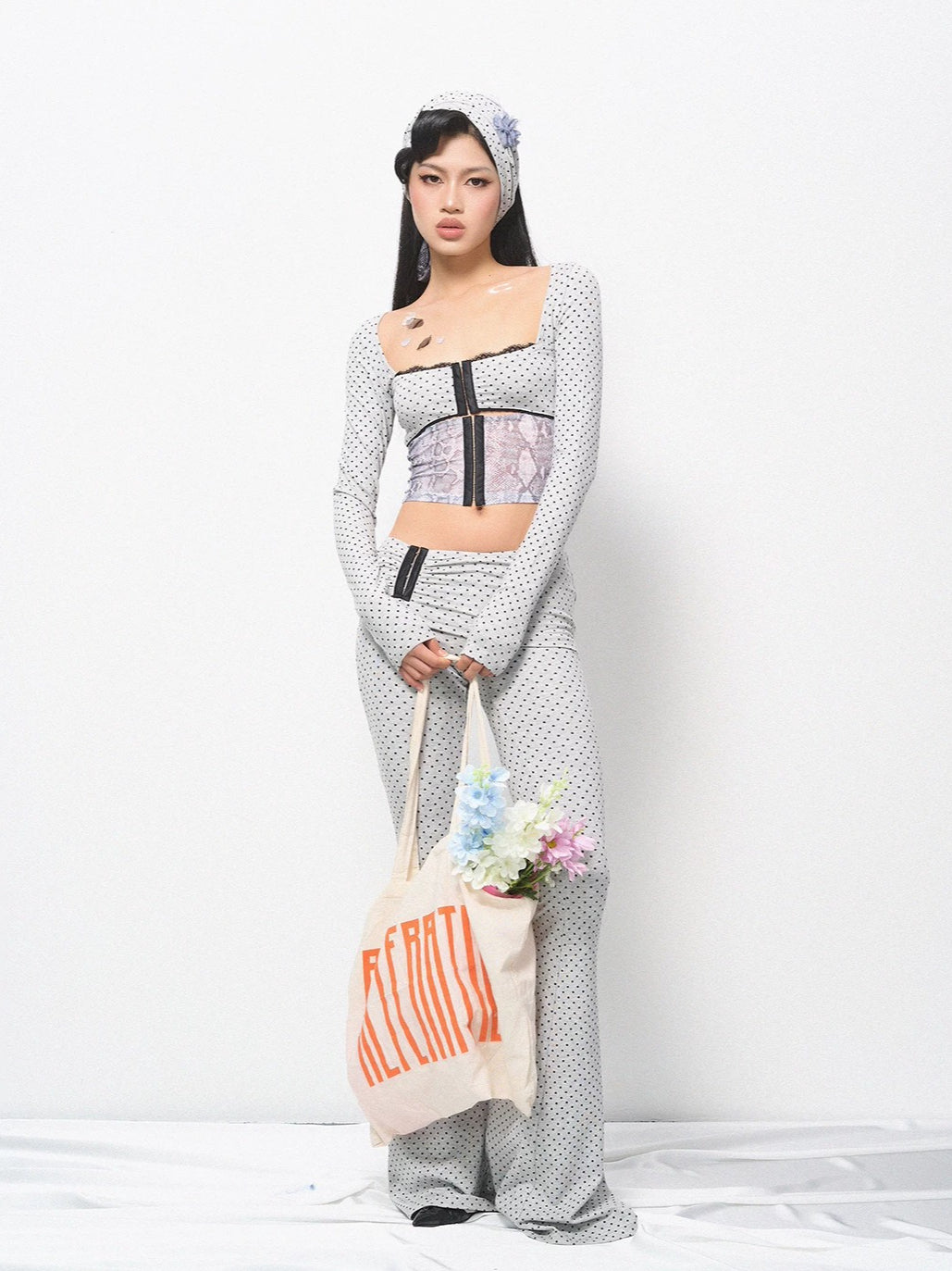 Plaid Polka Dot Set