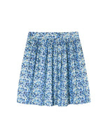 Floral Pleated Mini Skirt