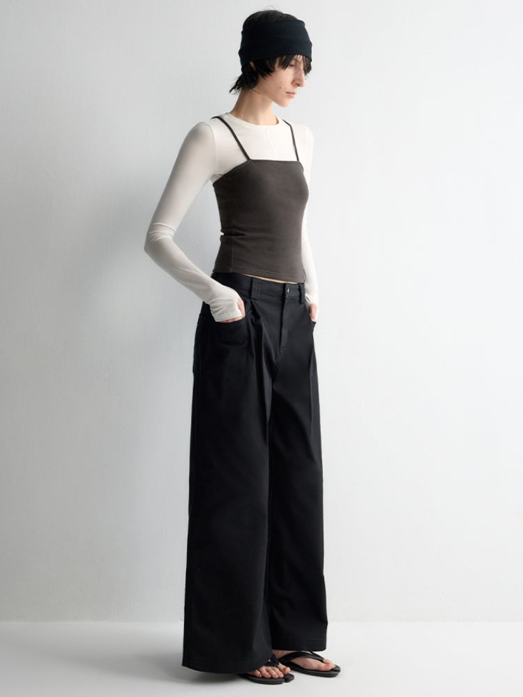 Oversized Tailored Wide-Leg Pants
