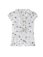 Polka Dot Chiffon Blouse