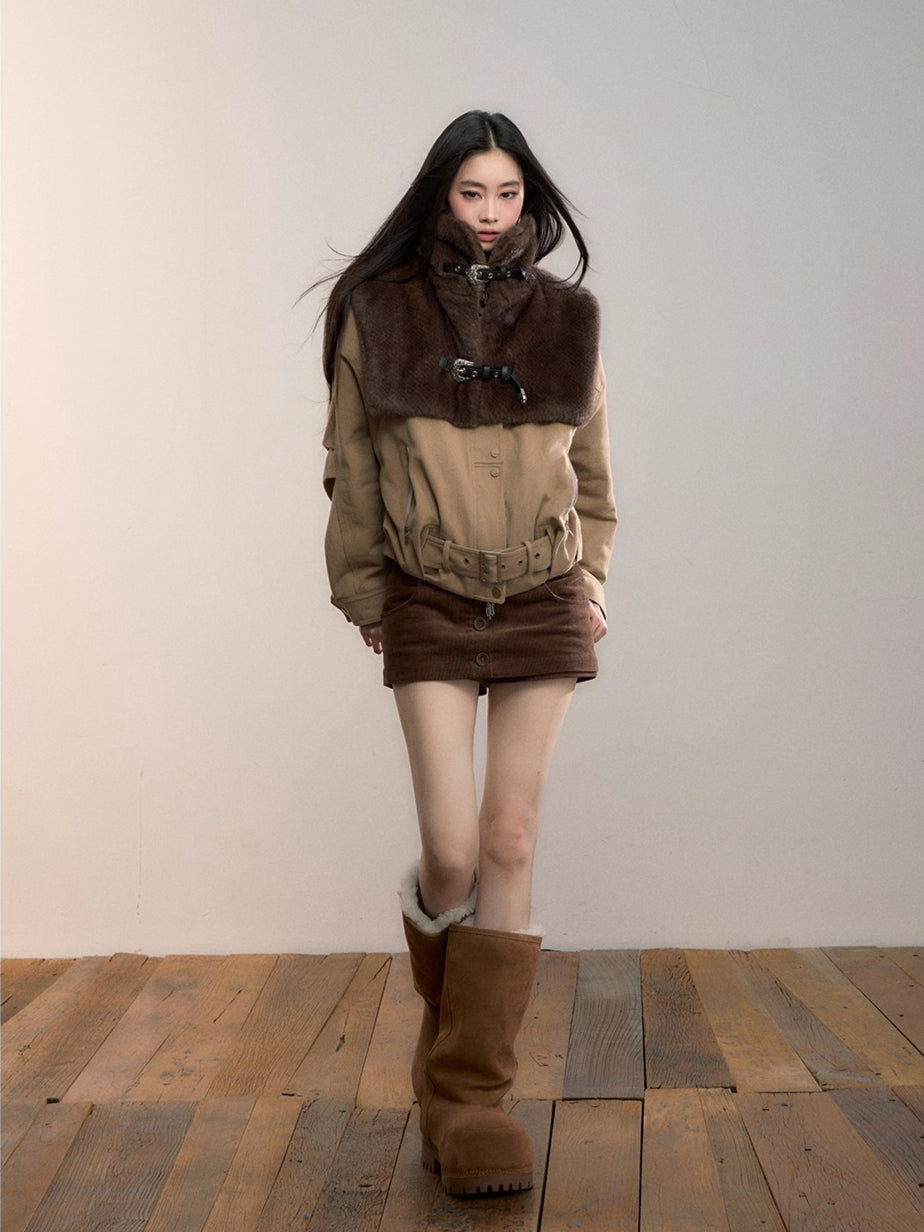 Faux Fur Cape Vest