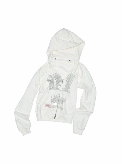 Hooded Backless Vest &amp; Hoodie Set