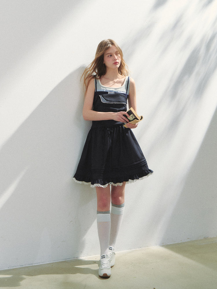 Preppy Strapless Dress