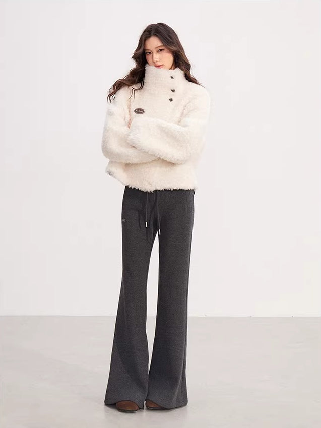 Shearling Stand Collar Jacket