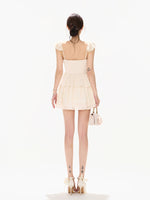 Chiffon Bow Mini Dress