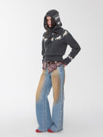 Fair Isle Pony Jacquard Knit Balaclava Hat