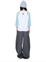 Contrast Stripe Dot Tee