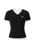 Faux Layered Short Sleeve T-shirt