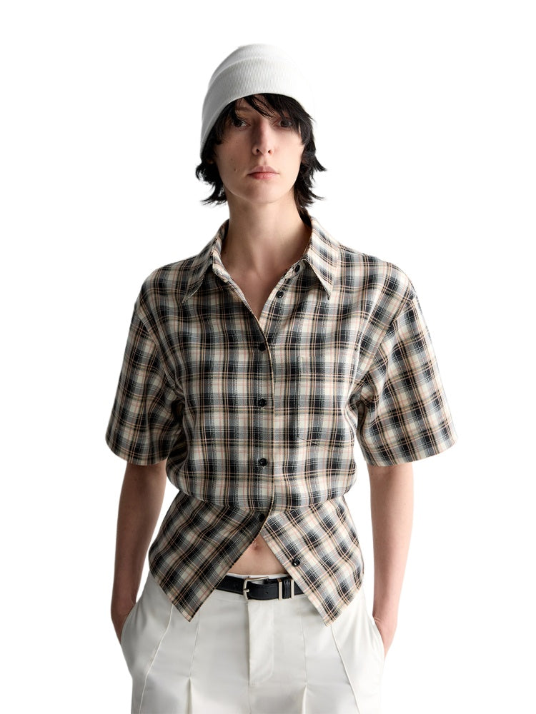 Reversible Twill Overlock Short Sleeve Shirt