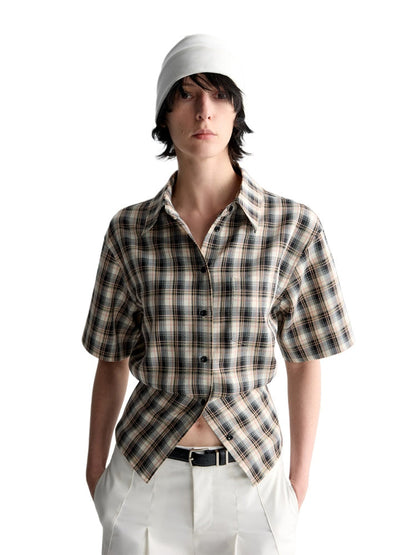 Reversible Twill Overlock Short Sleeve Shirt