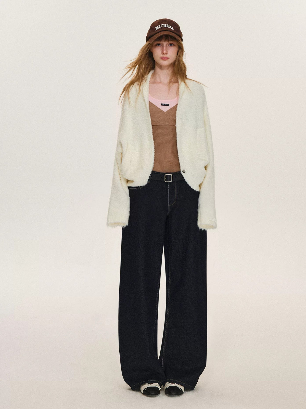Soft Boucle Batwing Cocoon Cardigan