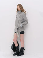 Urban Utility Wool Belted Coat