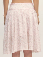 Floral A-Line Midi Skirt
