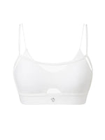 Mesh Cutout Layered Triangle Bra