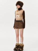 Brown & Gray Cassimere Pocket Shorts