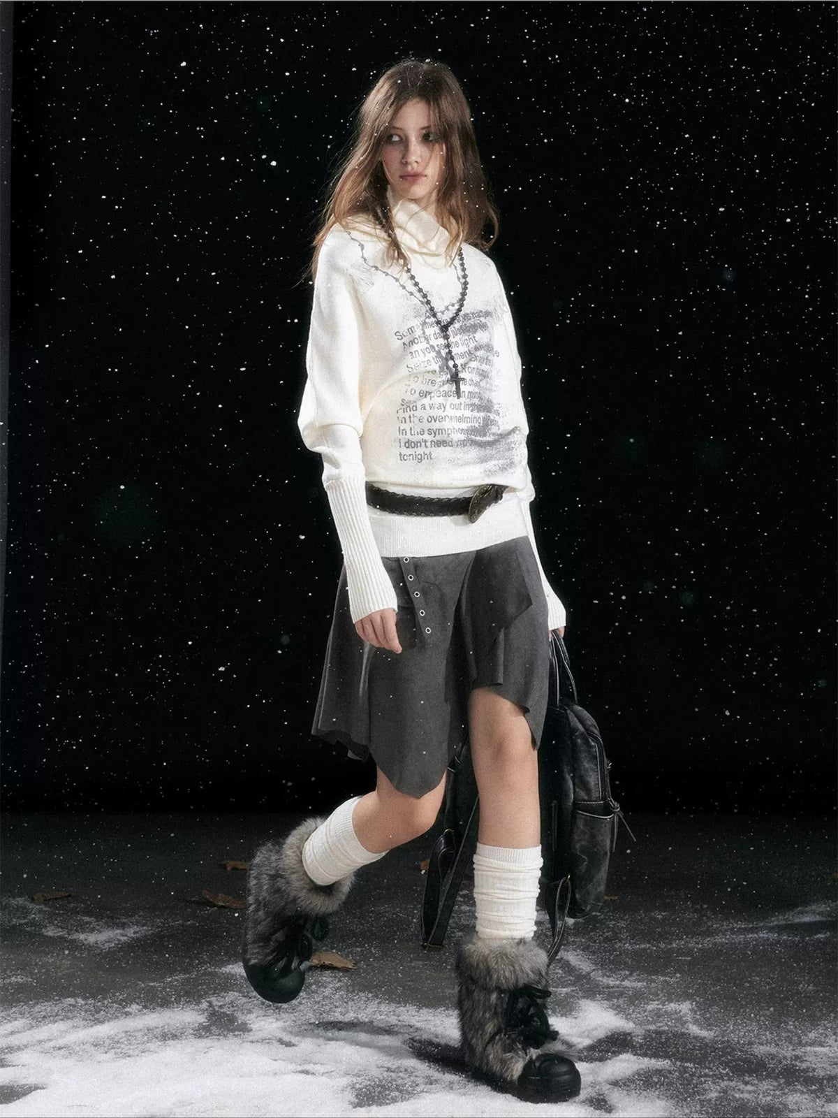Asymmetric Chain Sweater