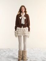 Retro Ballet Lace Tiered Mini Skirt