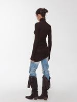 Crystal-Embellished Turtleneck