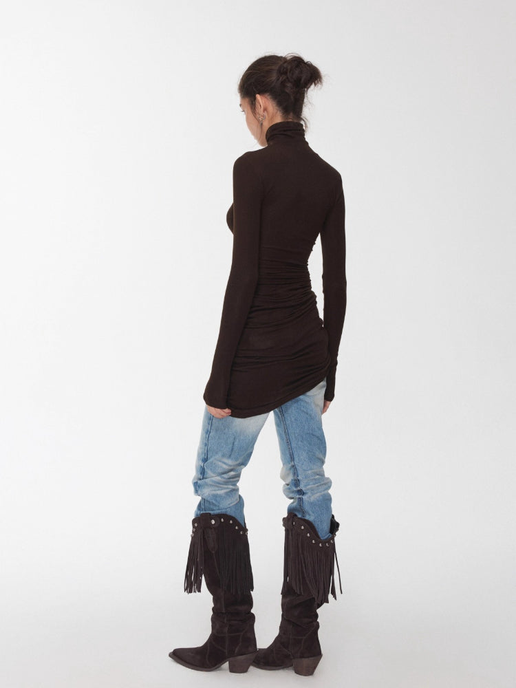 Crystal-Embellished Turtleneck