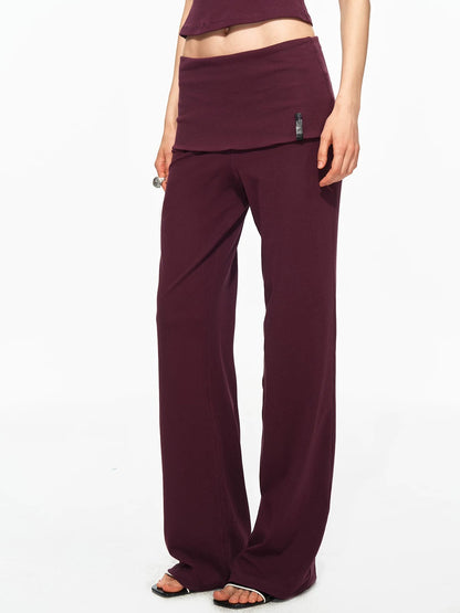 Layered Yoga Pants Set