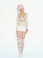 Ruched Low-Rise Leather Shorts
