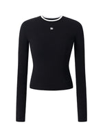 Modern Contrast-trim Regular-shoulder T-shirt
