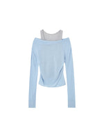 Polka Dot Layered Contrast Tee Set