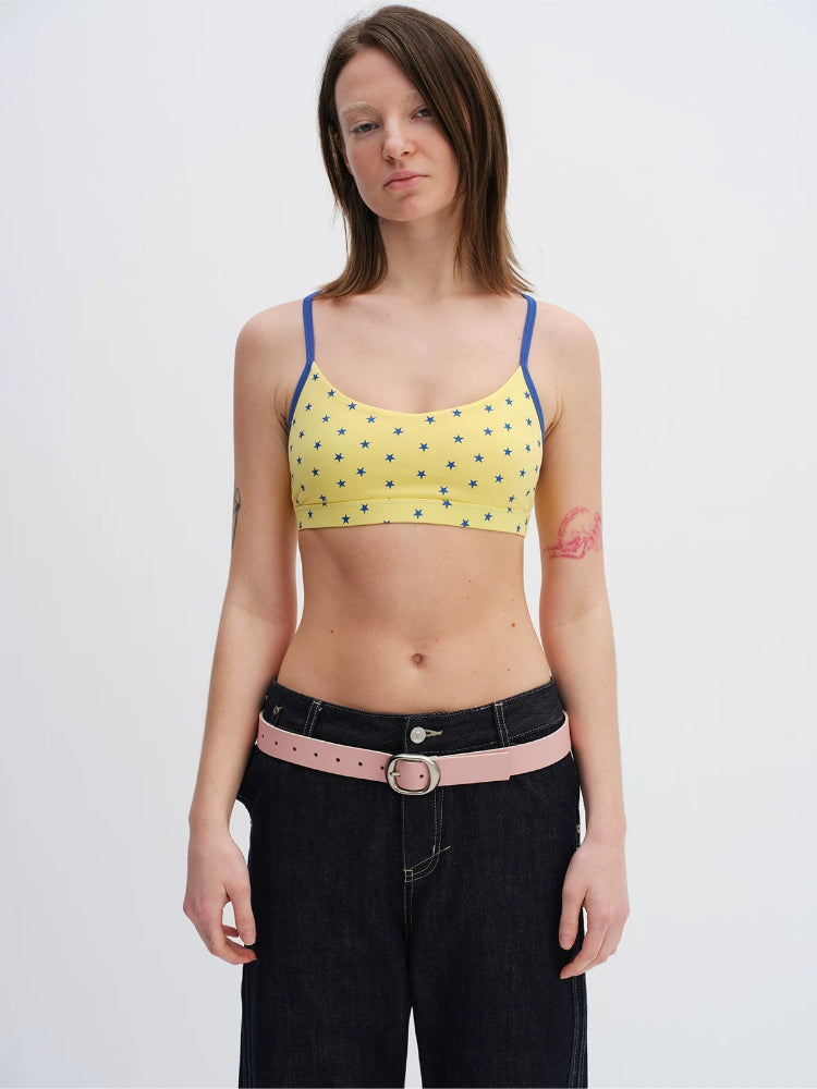 Star Print Sports Bra