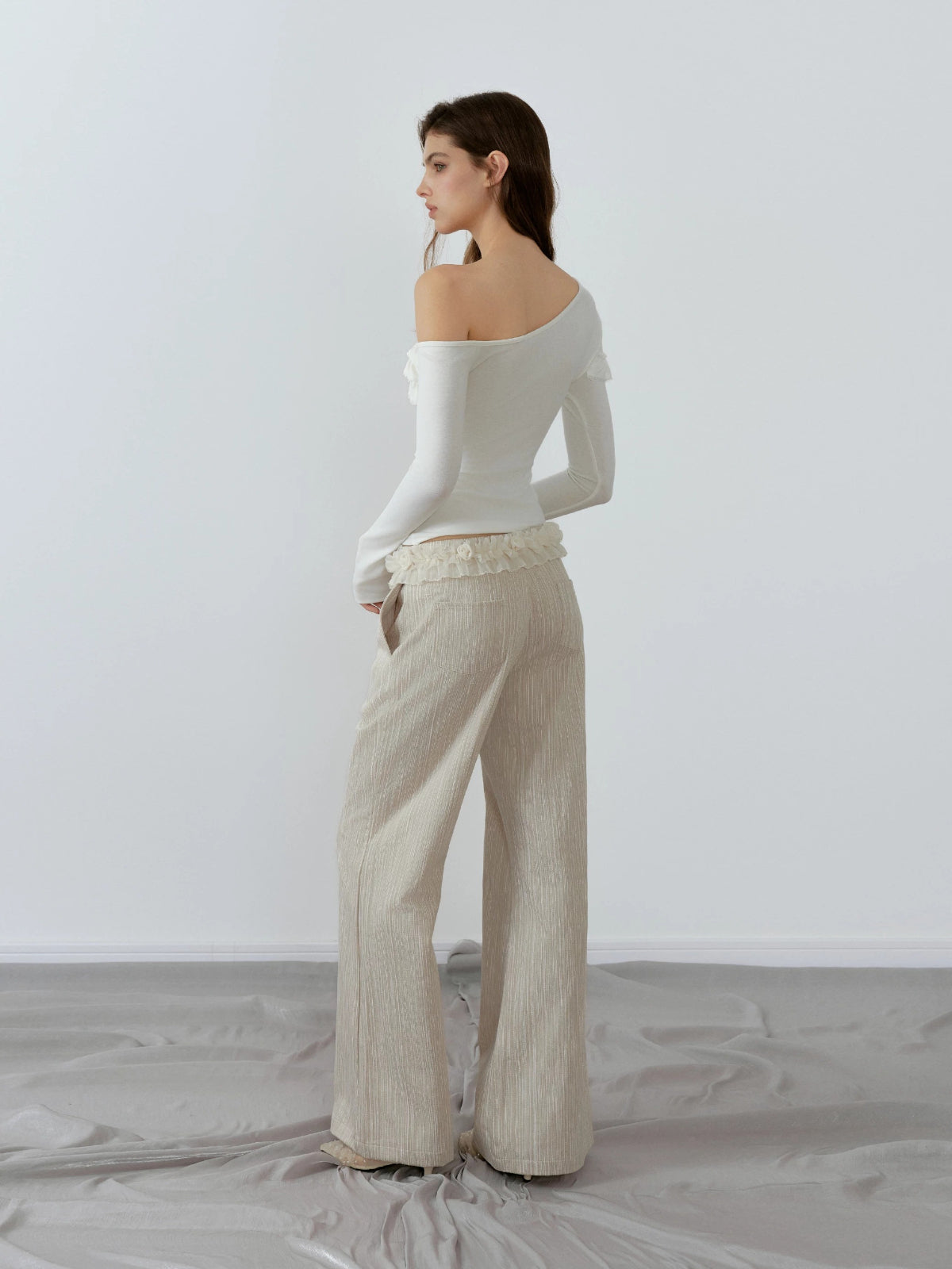 Layered Ruffle Off Shoulder Top