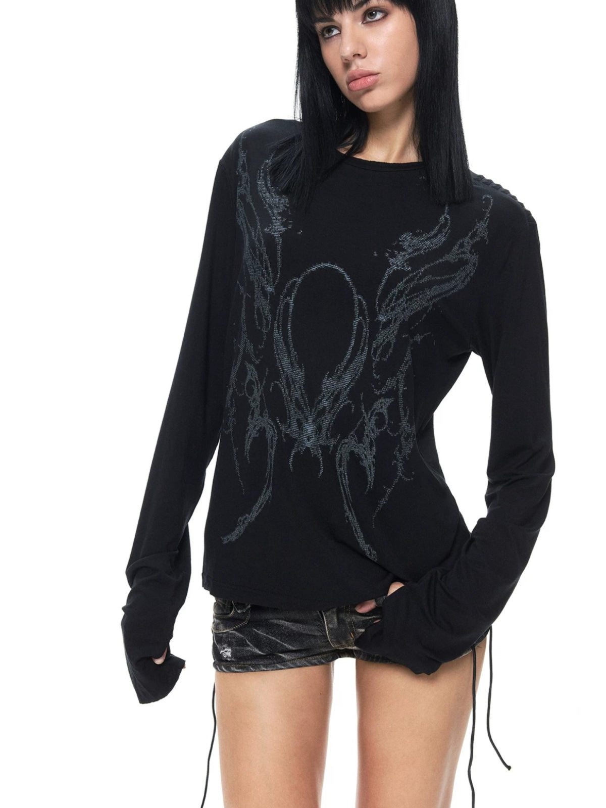 Visual Streetwear Thumb Hole Tee