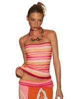 Sunmark Rhinestone Strapless Knit Top