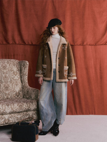 Wool-Blend Turtleneck Knit Top