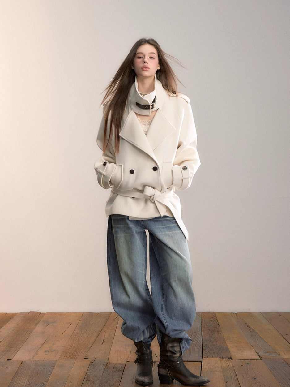 Vintage Wash Straight Jeans