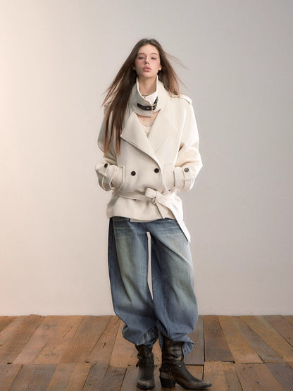 Vintage Wash Straight Jeans