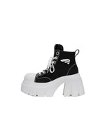 Platform Canvas Short Boots