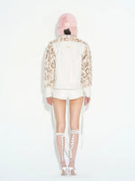 Patchwork Faux Fur Coat