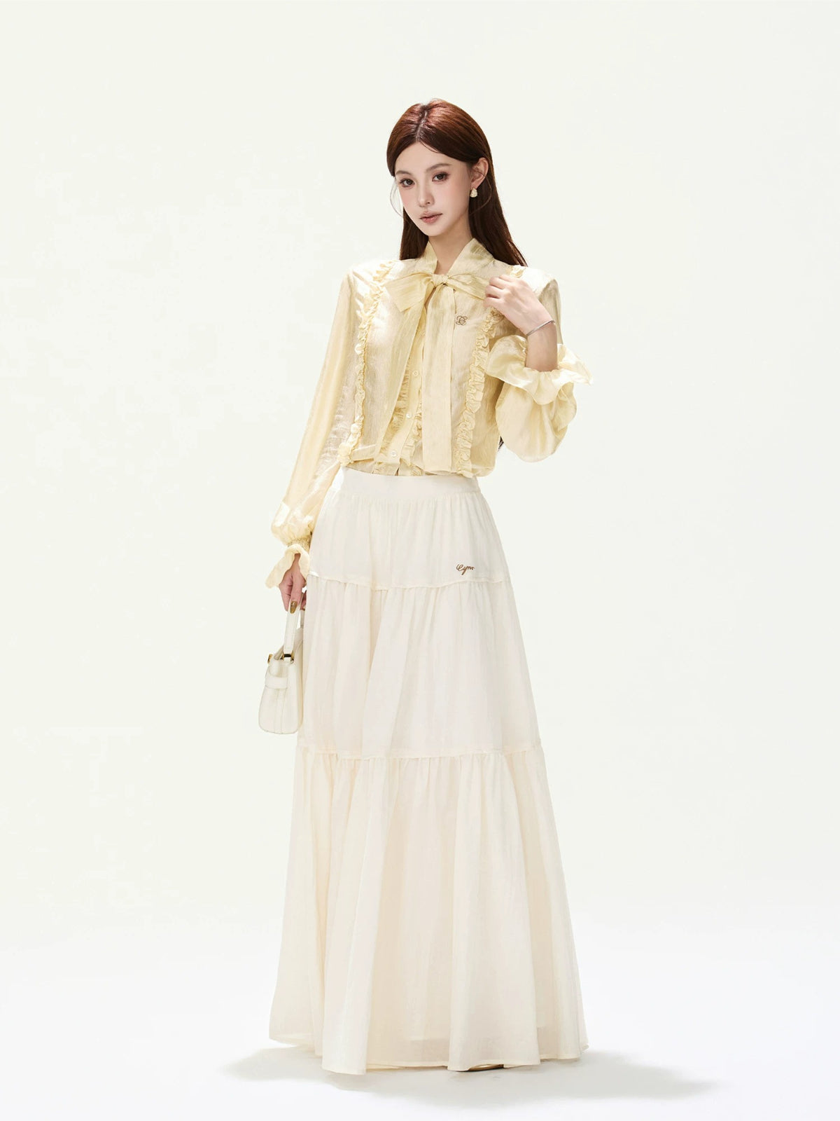 Satin Bow Blouse
