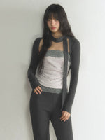 Lace Trim Bandeau & Shrug Set
