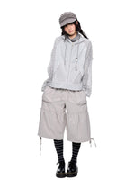 Drawstring Pocket Wide Leg Pants