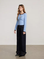 Layered Faux Two-Piece Knit Sweater