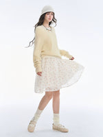 Ballet Tencel Pleated A-Line Skirt