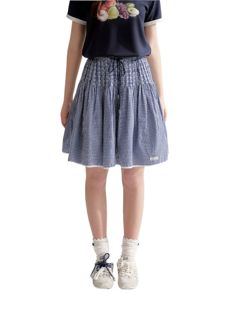 Plaid A-Line Skirt